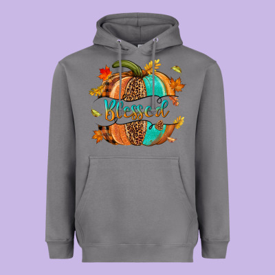 Blessed Pumpkin Heavyweight Hoodie Designed By Nancycooperartshop
