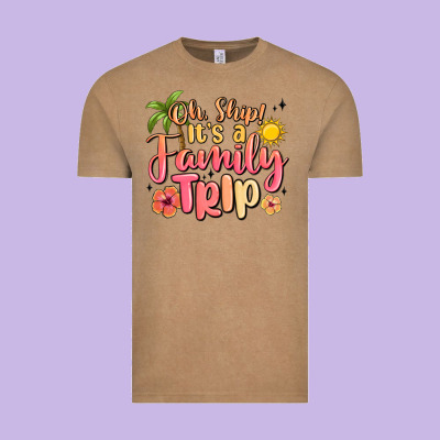 Oh Ship Its A Family Trip Summer Vacation Vintage Tee Designed By Maliassmallbusiness