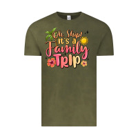 Vintage Olive oh ship its a family trip summer vacation Vintage Tee - MaliasSmallBusiness