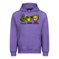Tulip Peace love Juneteenth Urban Hoodie - FaDigitalArtStudio