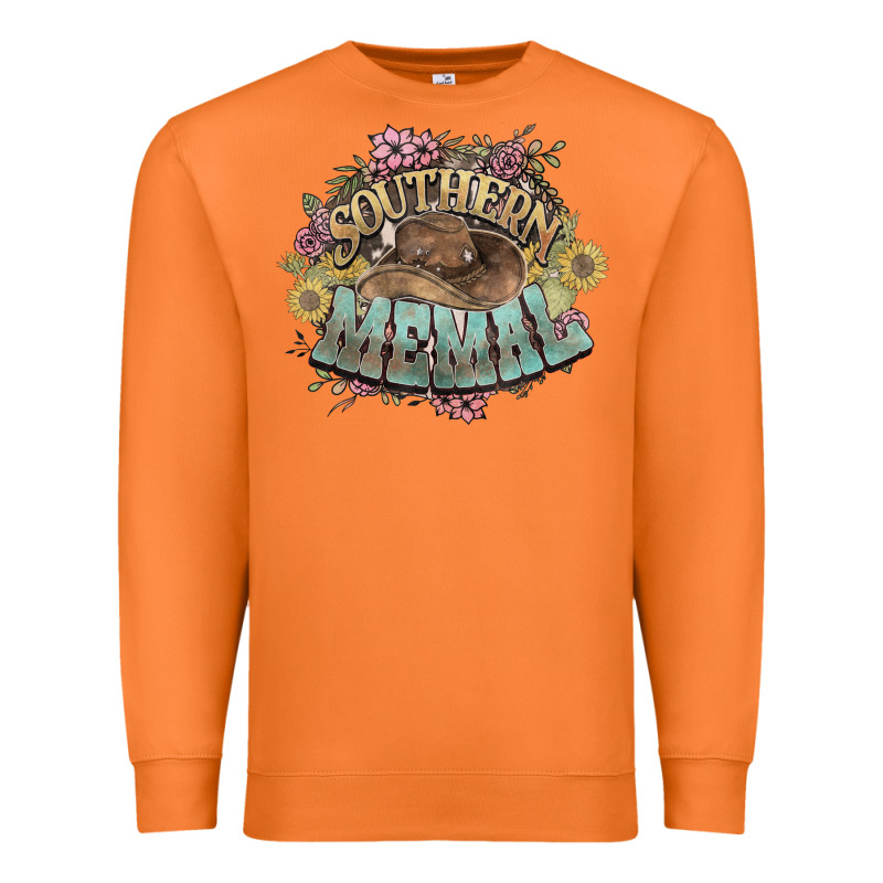 Southern Memal Western Flowers Premium Sweatshirt by HowdyJamesFarm | Teevron
