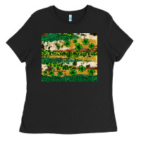 Black St. Patrick's Day leopard cowhide shamrock tumbler Ladies Tee - Neo Western