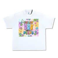 White chillin' with my peeps Urban Heavy Tee - MaliasSmallBusiness
