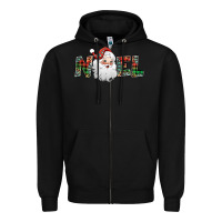 Black noel santa claus Zipper Hoodie - Jasminsmagicworld