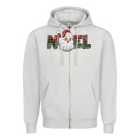 Dove Grey noel santa claus Zipper Hoodie - Jasminsmagicworld