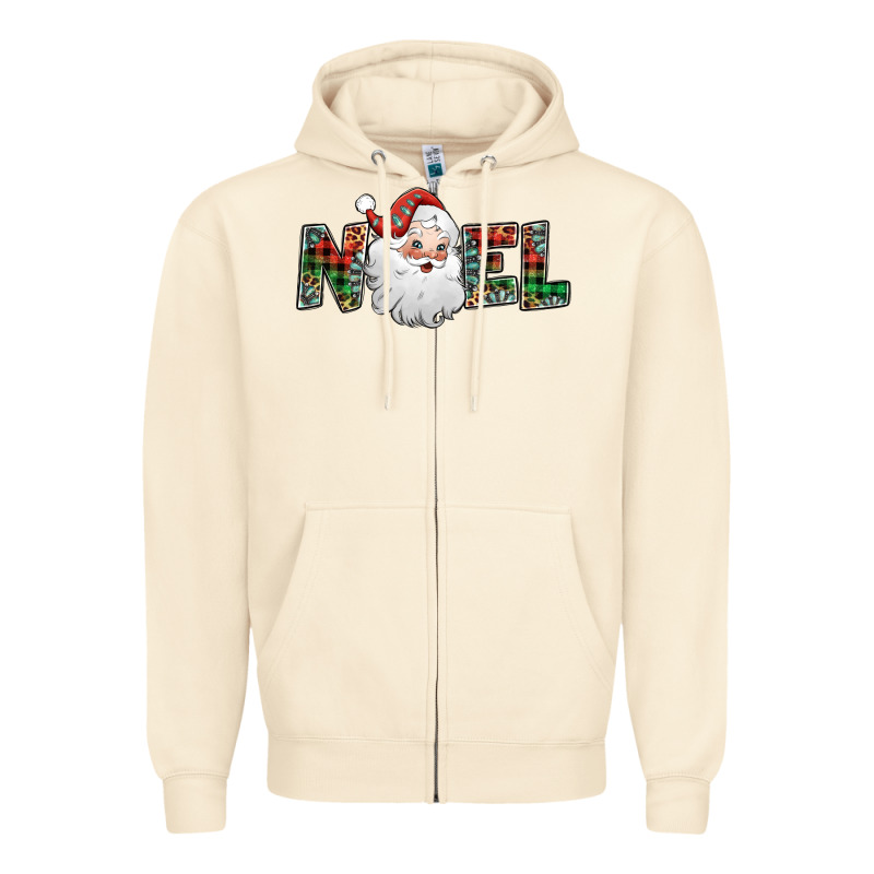 Noel Santa Claus Zipper Hoodie by Jasminsmagicworld | Teevron