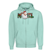 Seafoam noel santa claus Zipper Hoodie - Jasminsmagicworld