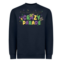 Navy we don't hide the crazy we parade it Heavyweight Sweatshirt - MaliasSmallBusiness