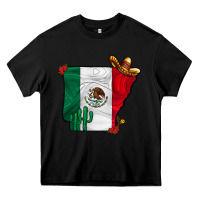 Black mexica oklahama Heavy Core Tee - CowhideDigitalArt