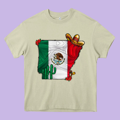 Mexica Oklahama Heavy Core Tee Designed By Cowhidedigitalart