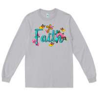 Moon Dust faith with flower and butterfly Long Sleeve Tee - NancyCooperArtShop