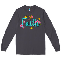 Smoke faith with flower and butterfly Long Sleeve Tee - NancyCooperArtShop