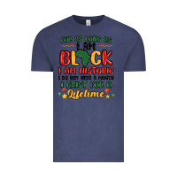 Vintage Denim black history month malia Vintage Tee - MaliasSmallBusiness
