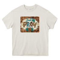 Cream just pray mousepad Heavy Core Tee - BarkalooDesign