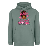 Sage brest cancer warrior afro messy bun Heavyweight Hoodie - texasbilliewilder