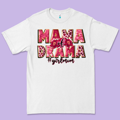 Mama Of Drama Girl Mom Premium Tee Designed By Jahusdesignshop
