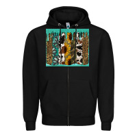 Black western brushstroke tumbler Zipper Hoodie - Jasminsmagicworld