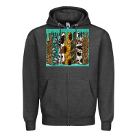 Charcoal Heather western brushstroke tumbler Zipper Hoodie - Jasminsmagicworld