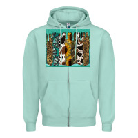 Seafoam western brushstroke tumbler Zipper Hoodie - Jasminsmagicworld