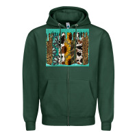 Sports Green western brushstroke tumbler Zipper Hoodie - Jasminsmagicworld