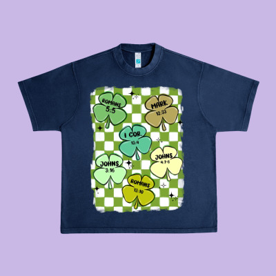 Shamrock Religious Urban Heavy Tee Designed By Maliassmallbusiness