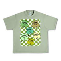 Oil Green shamrock religious Urban Heavy Tee - MaliasSmallBusiness