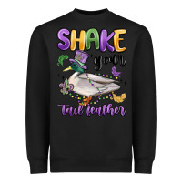 Black shake your tail feather mardi gras Heavyweight Sweatshirt - MaliasSmallBusiness