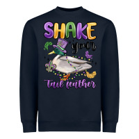 Navy shake your tail feather mardi gras Heavyweight Sweatshirt - MaliasSmallBusiness
