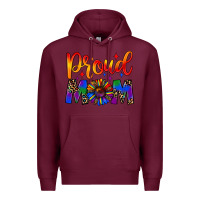 Burgundy proud mom Premium Hoodie - JahusDesignShop