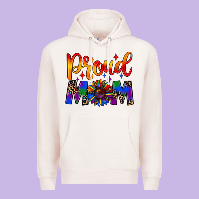 Proud Mom Premium Hoodie Designed By Jahusdesignshop