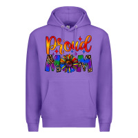 Purple proud mom Premium Hoodie - JahusDesignShop