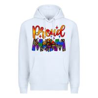 White proud mom Premium Hoodie - JahusDesignShop