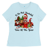 Baby Blue its the most wonderful time of the year Ladies Tee - FaDigitalArtStudio