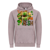 Vintage Zinc kiss me im irish with lip Vintage Hoodie - NancyCooperArtShop