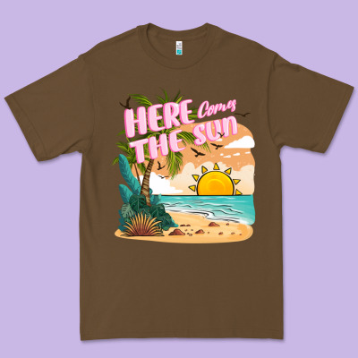 Here Comes The Sun Premium Tee Designed By Jahusdesignshop