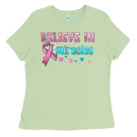 Matcha believe in miracles with ribbon Ladies Tee - HRA Design Shop