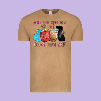 Can't Talk Right Now Doing Mimi Shit Vintage Tee Designed By Maliassmallbusiness