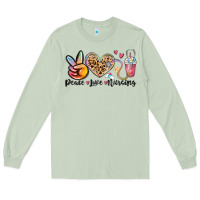 Matcha peace love nursing Long Sleeve Tee - MaliasSmallBusiness