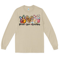 Mushroom peace love nursing Long Sleeve Tee - MaliasSmallBusiness