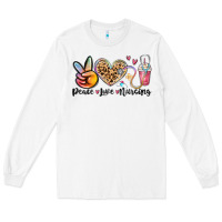 White peace love nursing Long Sleeve Tee - MaliasSmallBusiness