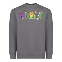 Nurse Mardi Gras Heavyweight Sweatshirt | Teevron