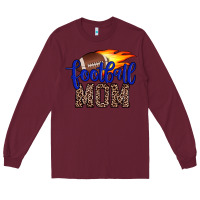 Burgundy football mom Long Sleeve Tee - JahusDesignShop