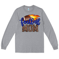 Heather Grey football mom Long Sleeve Tee - JahusDesignShop