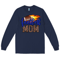 Navy football mom Long Sleeve Tee - JahusDesignShop