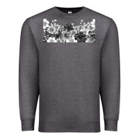 Charcoal Heather black and white floral Premium Sweatshirt - TumblerDesignByShophia