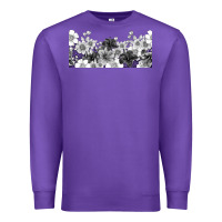 Purple black and white floral Premium Sweatshirt - TumblerDesignByShophia