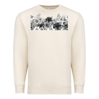 Sandshell black and white floral Premium Sweatshirt - TumblerDesignByShophia