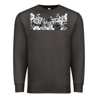 Smoke black and white floral Premium Sweatshirt - TumblerDesignByShophia