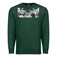 Sports Green black and white floral Premium Sweatshirt - TumblerDesignByShophia