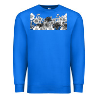 True Royal black and white floral Premium Sweatshirt - TumblerDesignByShophia